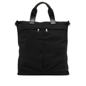 Gianni Chiarini Minimalist Black Tote Bag With Backpack Straps - NWT